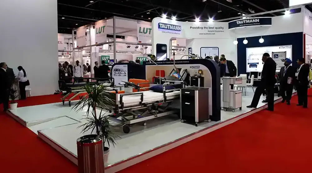 recent exhibition stand project in Qatar